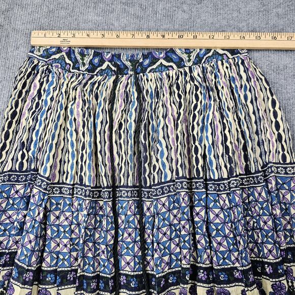 Vintage Sag Harbor Skirt Womens Petite Large Boho Floral Paisley Maxi Cottage - Picture 5 of 8
